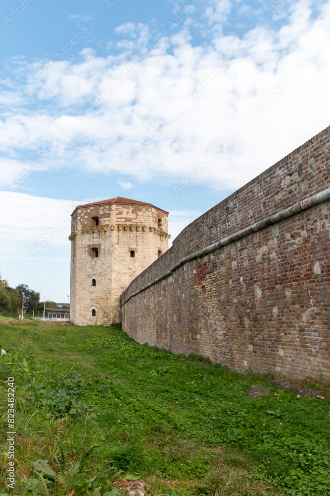 Panoramic view of the walls in Kalemegdan park, Belgrade Panoramic view of the walls in Kalemegdan park, Belgrade