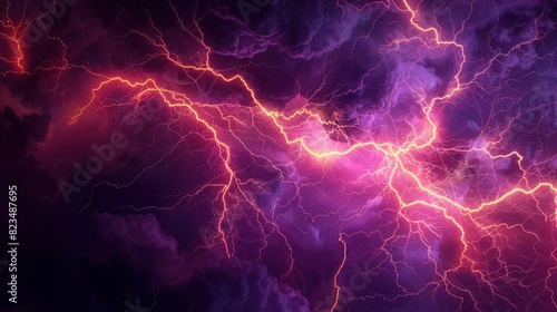 Lightning bolts bursting on dark background vector --ar 16:9 Job ID: 55e6d6f8-e848-4584-9353-f428779f52d0