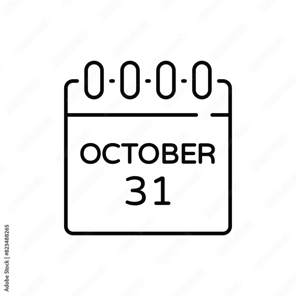 Halloween Date vector icon Halloween Date vector icon