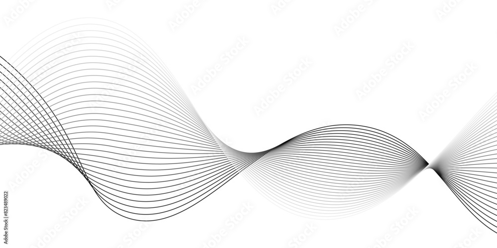 abstract Geometric design used for parallel lines pattern. Curved wavy lines tech futuristic motion background. black abstract line background. abstract Geometric design used for parallel lines pattern. Curved wavy lines tech futuristic motion background. black abstract line background.
