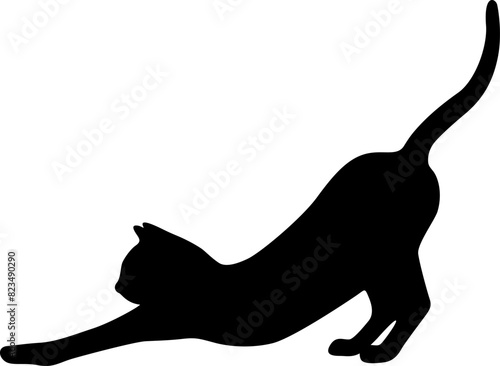 Cat silhouette. Vector illustration