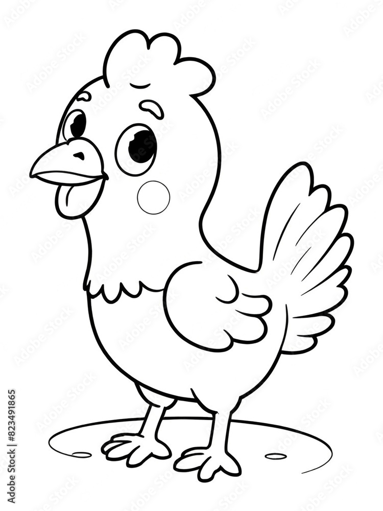 cartoon hen coloring book pages, black and white designs for kids and toddlers, a resource for preschool teachers cartoon hen coloring book pages, black and white designs for kids and toddlers, a resource for preschool teachers