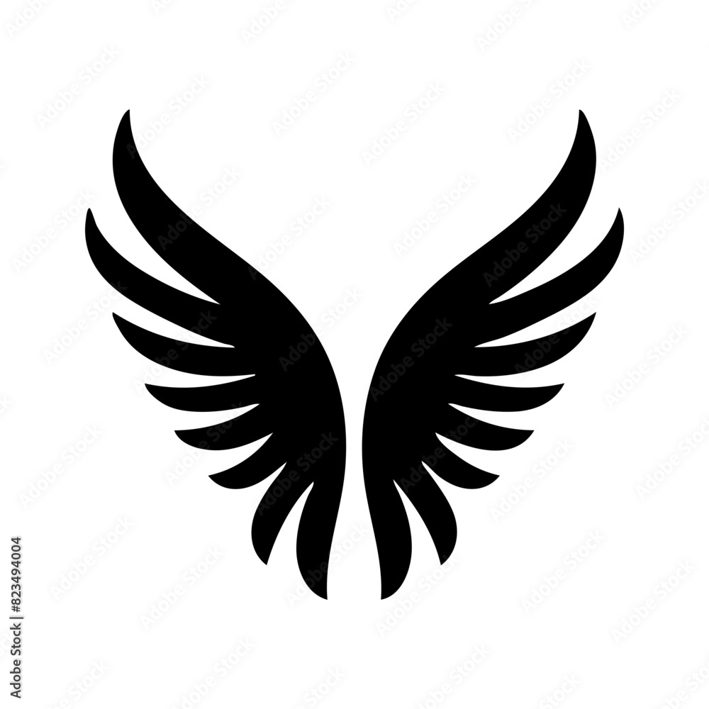 angel feather wings simple design Vector illustration angel feather wings simple design Vector illustration