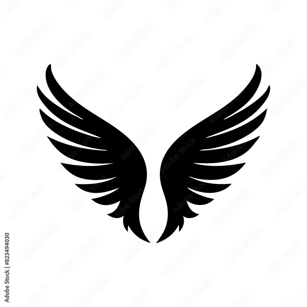 angel feather wings simple design Vector illustration angel feather wings simple design Vector illustration