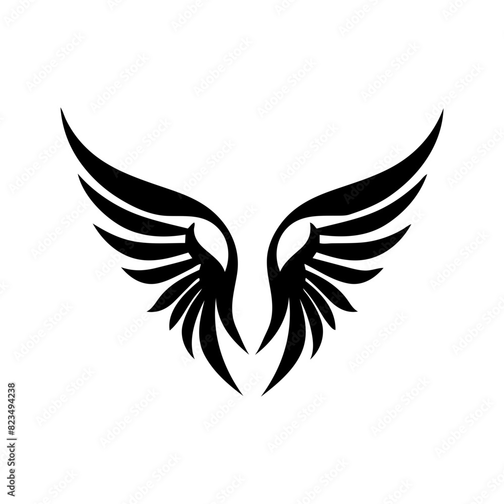 angel feather wings simple design Vector illustration angel feather wings simple design Vector illustration