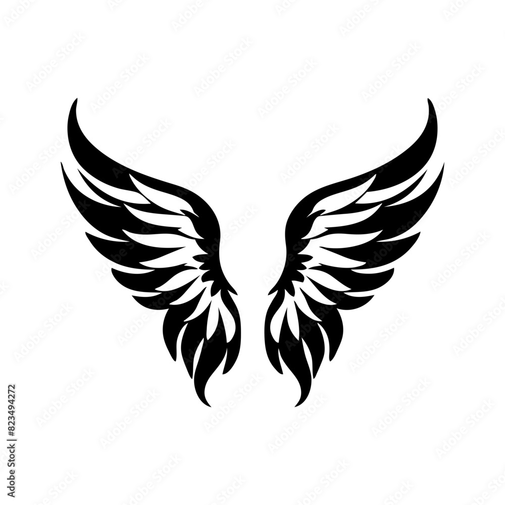 angel feather wings simple design Vector illustration angel feather wings simple design Vector illustration