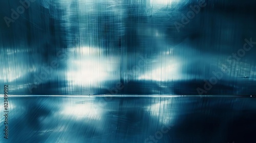 shimmering blue metal texture with industrial vibe abstract background