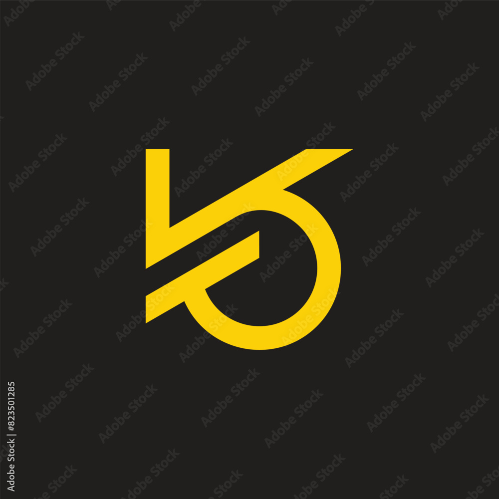 letter k o t simple rotate circle geometric logo vector letter k o t simple rotate circle geometric logo vector