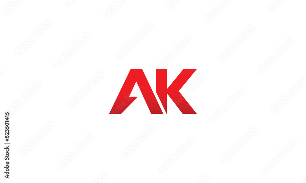 Monogram a k ak ka minimal logo template for gym sport technology website design application icon Monogram a k ak ka minimal logo template for gym sport technology website design application icon