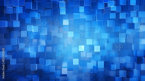 abstract blue background - mosaic squares