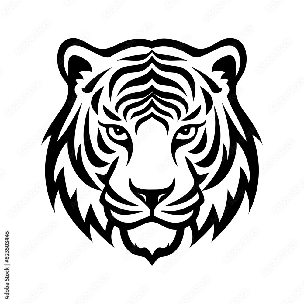 head of a tiger head of a tiger