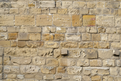 Old Stone Wall Texture with Uneven Surface and Weathered Appearance