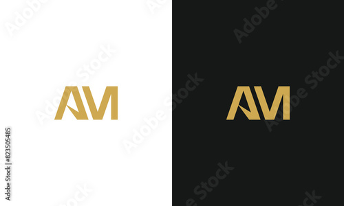 monogram a m am ma logo template for gym sport technology farm photo