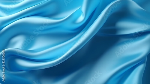 abstract background from blue fabric texture close up