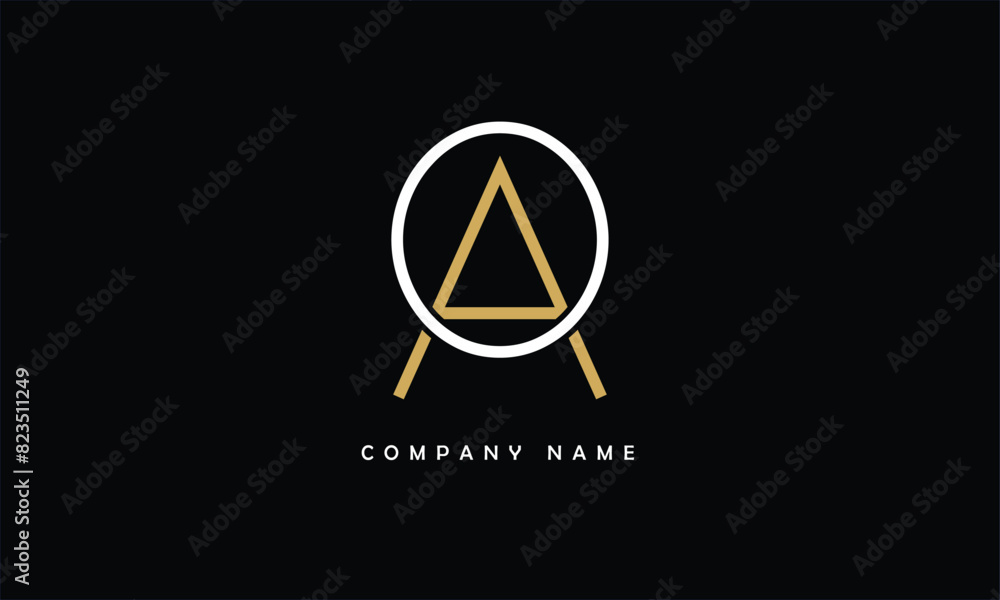 AO, OA, A, O Abstract Letters Logo Monogram AO, OA, A, O Abstract Letters Logo Monogram