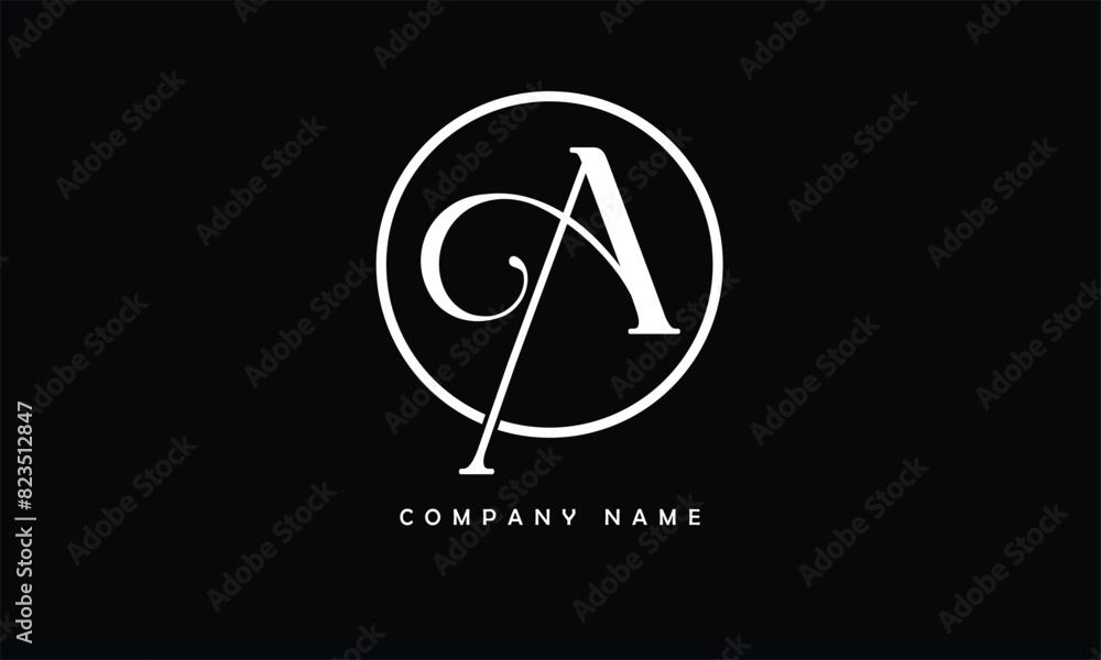 A, A Abstract Letter Logo Monogram