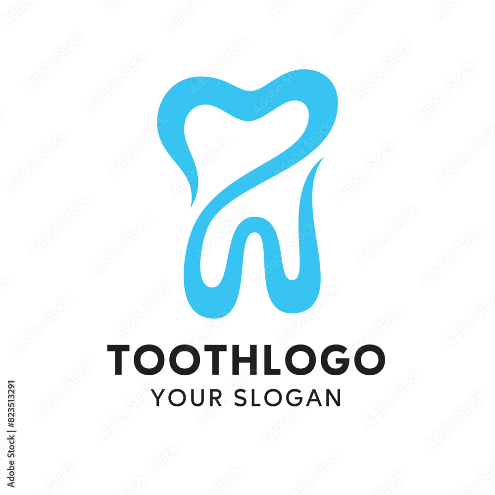 Simple and Unique Tooth Icon Logo Design For Dentist Simple and Unique Tooth Icon Logo Design For Dentist