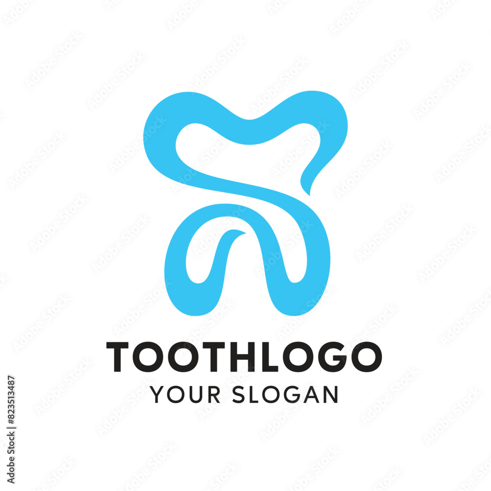 Simple and Unique Tooth Icon Logo Design For Dentist Simple and Unique Tooth Icon Logo Design For Dentist