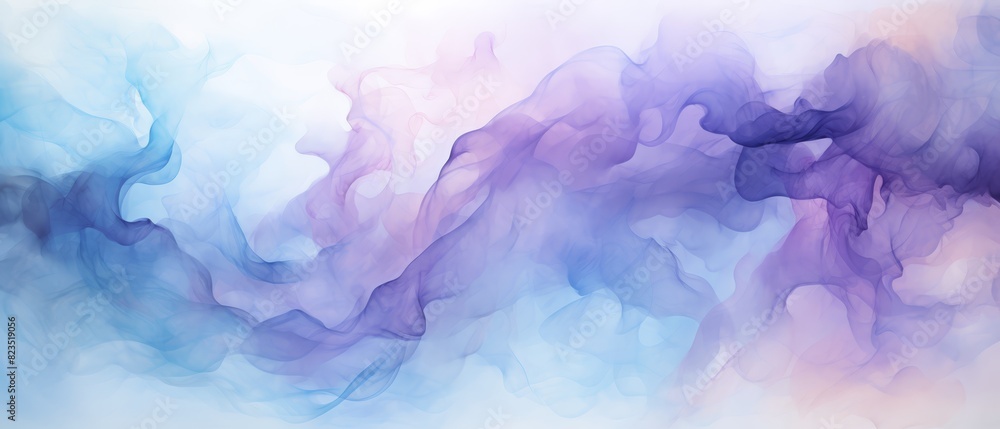 Light blue and lavender watercolor splash background, merging softly,