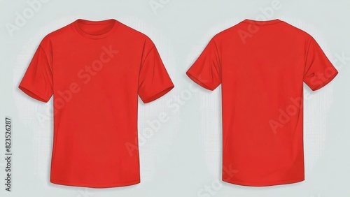 vector background illustration of plain t-shirt front and back
