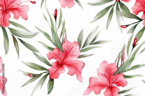 bright flowers on a white background