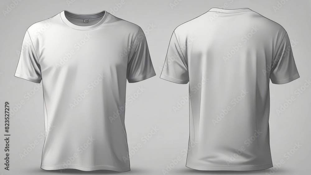 vector background illustration of plain t-shirt front and back vector background illustration of plain t-shirt front and back