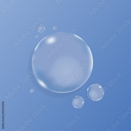  3d shiny dew, water blobs