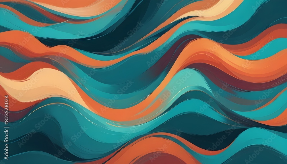 Fototapeta premium abstract colorful waves background