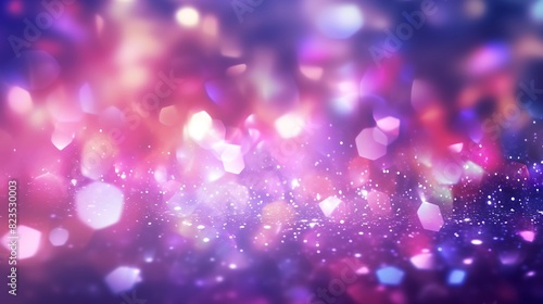 abstract background with a lot of glowing purple, magenta, white, green, bokeh