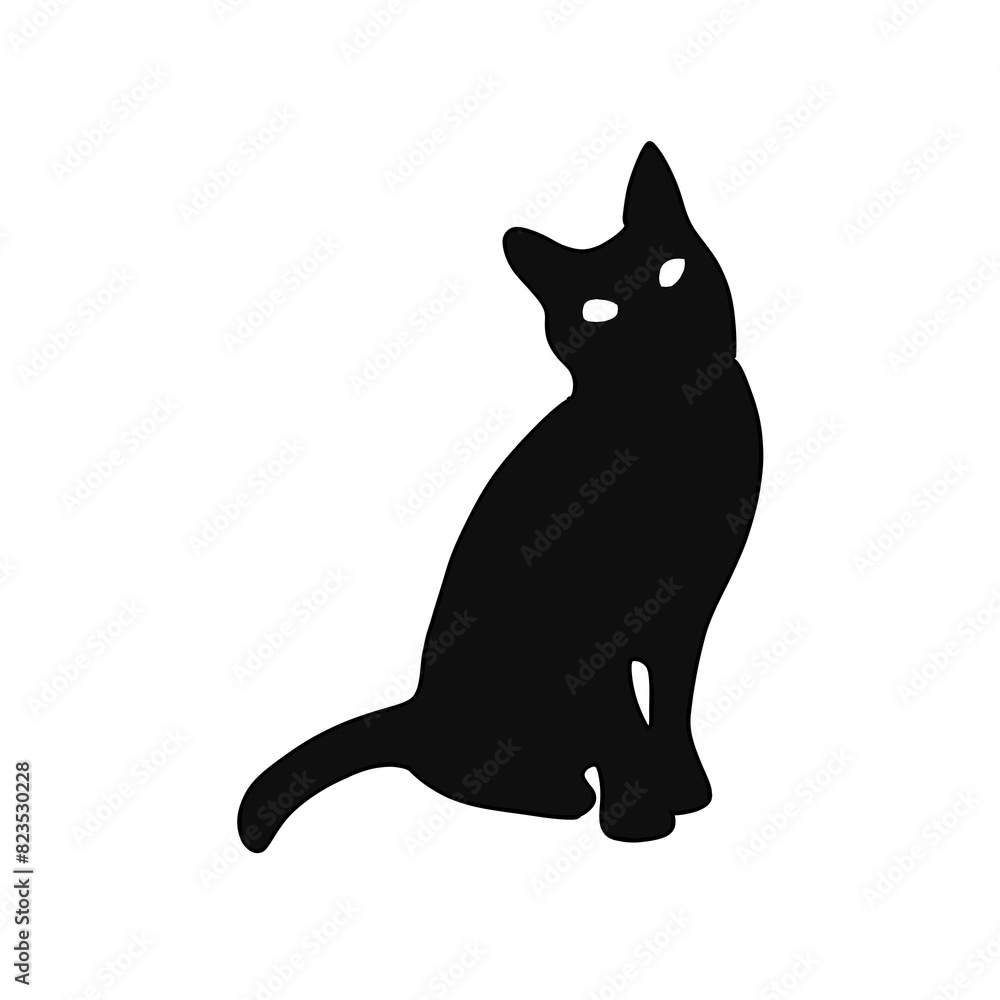 black cat silhouette black cat silhouette