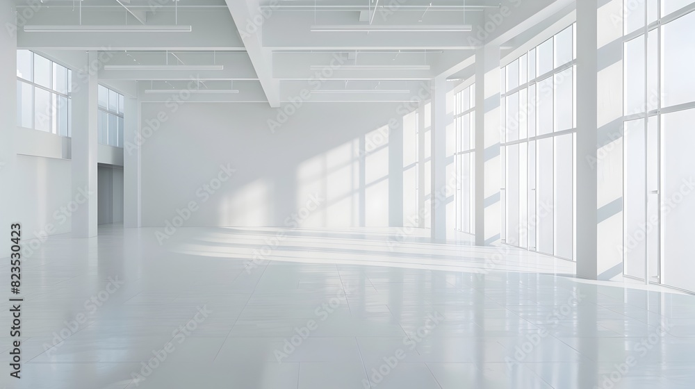 Minimalist White Room Bathed in Natural Light Space of Creativity and Mindfulness Minimalist White Room Bathed in Natural Light Space of Creativity and Mindfulness