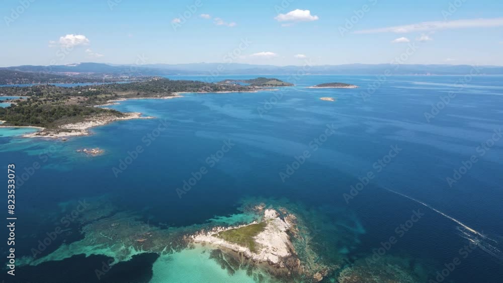Amazing view of Sithonia coastline near Karydi Beach, Chalkidiki, Central Macedonia, Greece Amazing view of Sithonia coastline near Karydi Beach, Chalkidiki, Central Macedonia, Greece