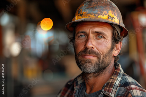 Photo of a Construction Worker, Generative AI