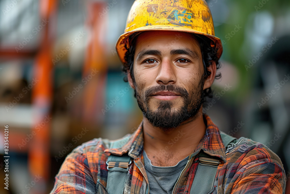 Photo of a Construction Worker, Generative AI Photo of a Construction Worker, Generative AI