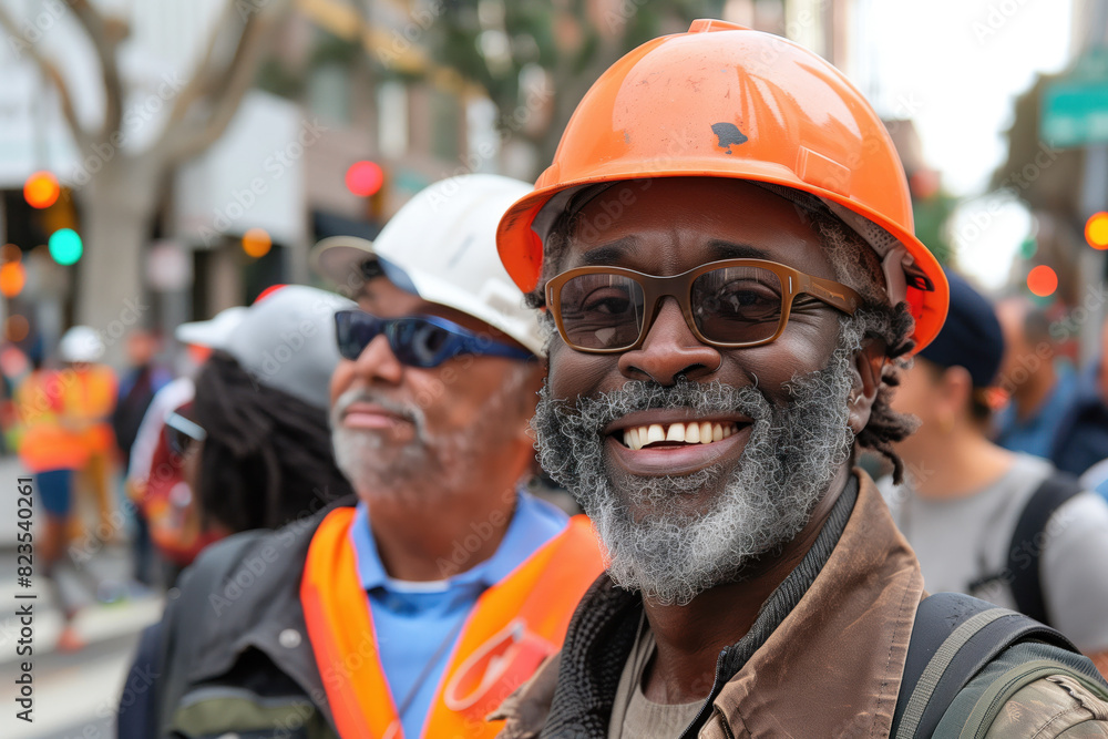 Photo of a Construction Worker, Generative AI Photo of a Construction Worker, Generative AI