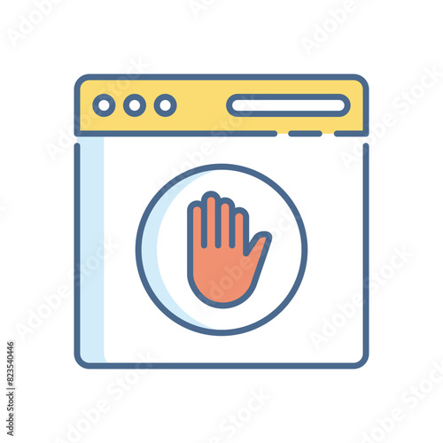Ad Blocker vector icon