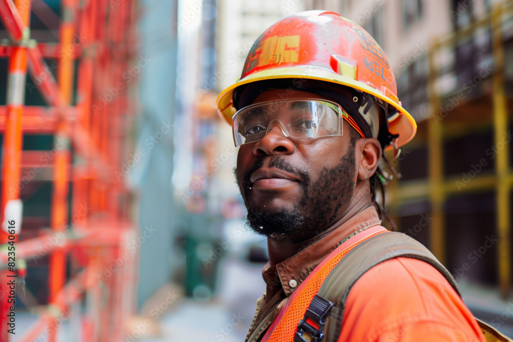 Photo of a Construction Worker, Generative AI Photo of a Construction Worker, Generative AI