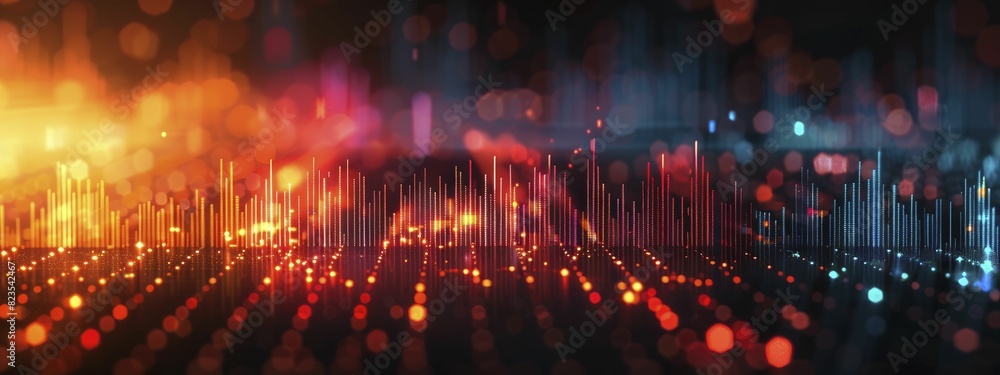 Advanced charting tools for deep dive financial analysis, minimal illustration style, suitable for financial analyst software tools.