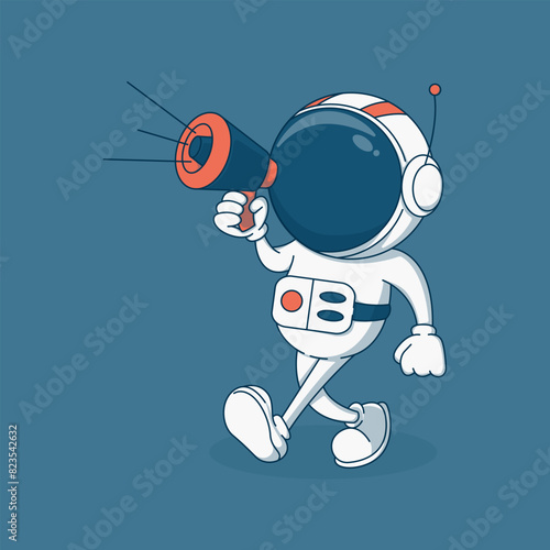 Astronout shouting at Megaphone