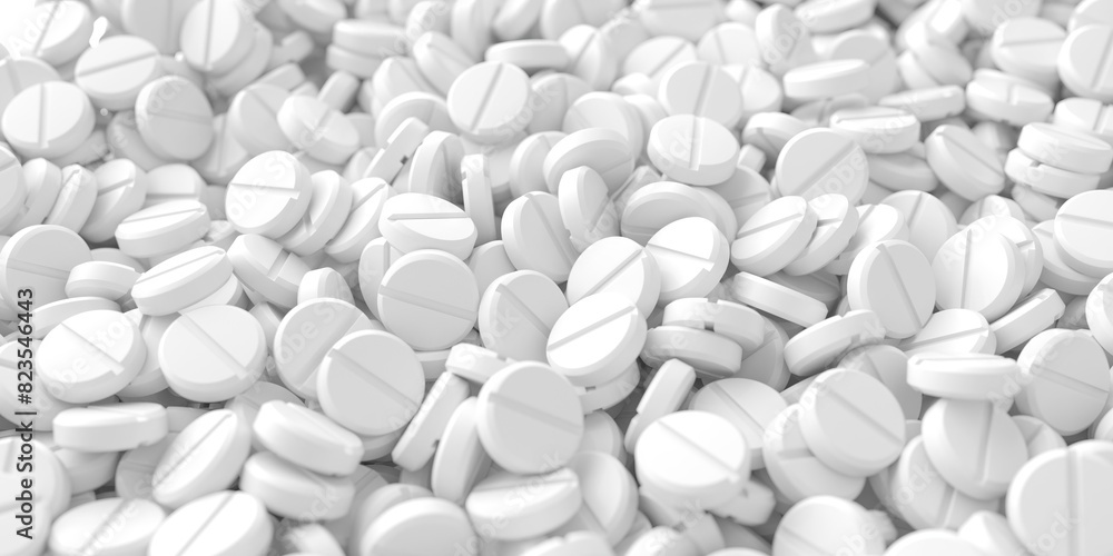 Abstract bunch of medicine pills on a white background Abstract bunch of medicine pills on a white background