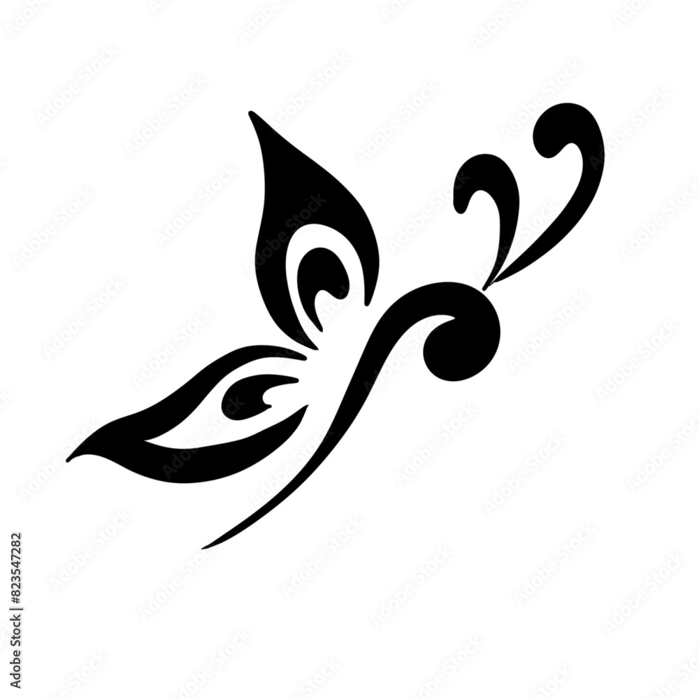 Fototapeta premium Butterfly logo. simple butterfly beauty logo. Butterfly tattoo