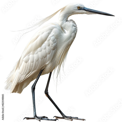Egret isolated on transparent background