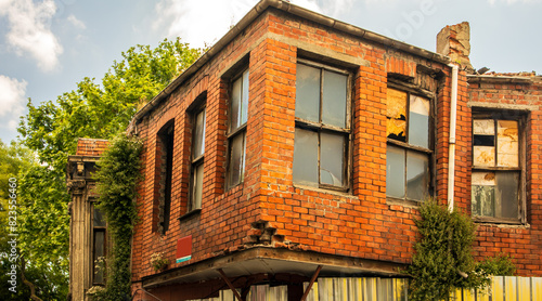 Photography traditional old building in the balat istanbul