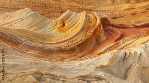 Layers of delicate sandstone, revealing the passage of time in their bands of color