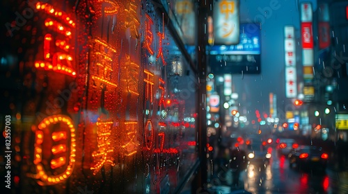 Beneath neon lights of Tokyo a family of raccoons scavenges through the bustling streets in search of food