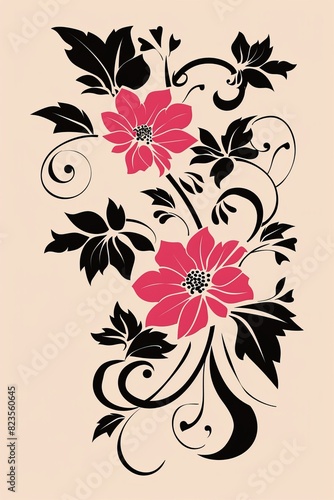 Elegant Flower Arrangement on White Background