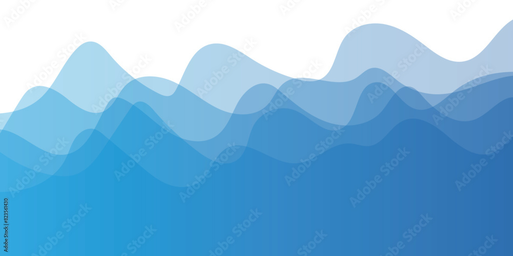 Abstract blue wave background. creative sea Concept. Light elegant dynamic abstract background. Abstract minimal nature landscape illustration texture