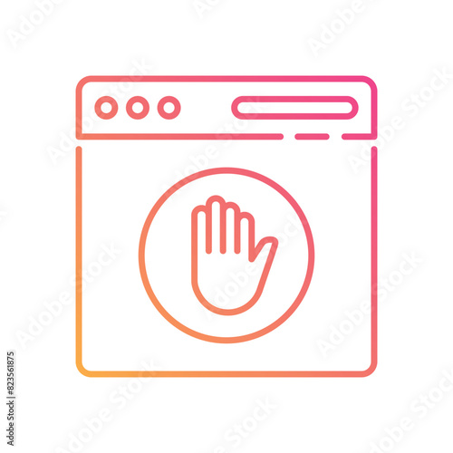 Ad Blocker vector icon