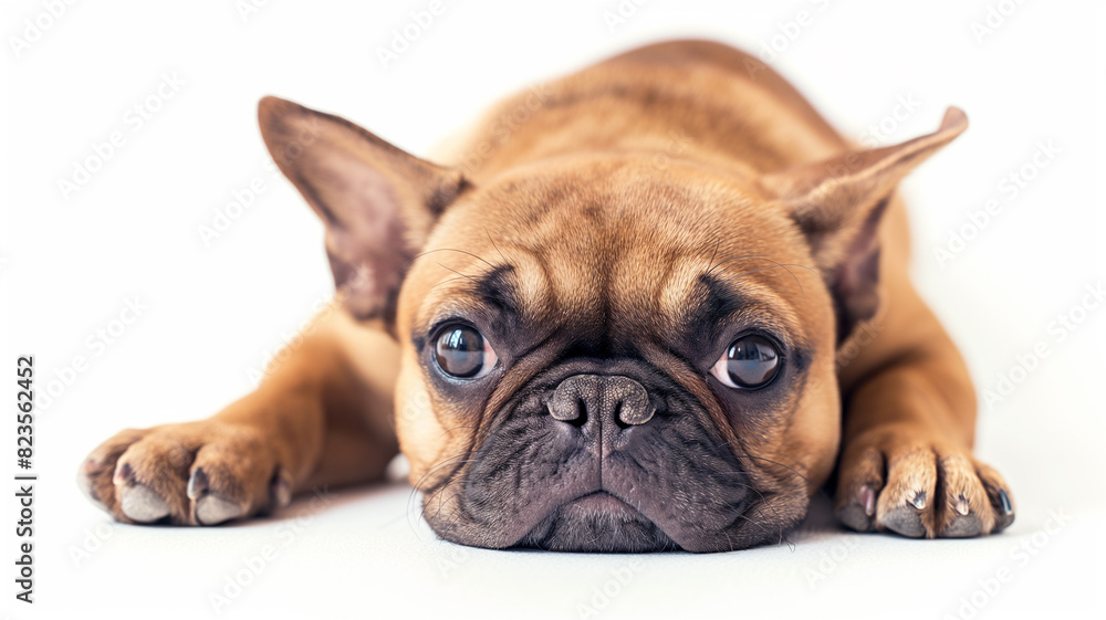 bulldog puppy on white background bulldog puppy on white background