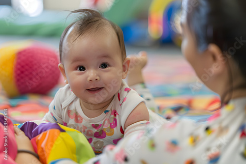Baby with early education.